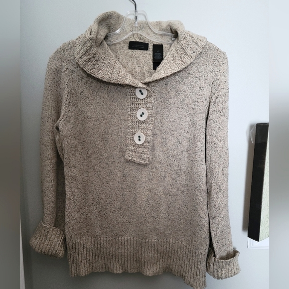 Vintage Composites by Liz Claiborne Hooded Cotton Blend Sweater - Picture 1 of 12